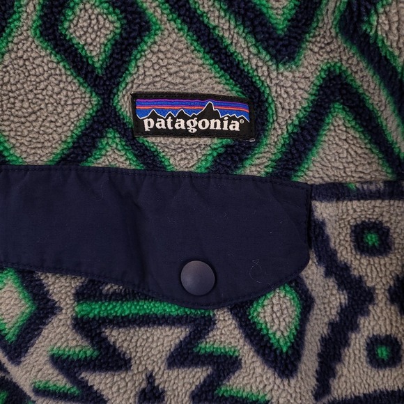 Patagonia Synchilla Snap T Fleece Pullover Mens Medium Aztec Southwestern Tribal - Picture 4 of 9